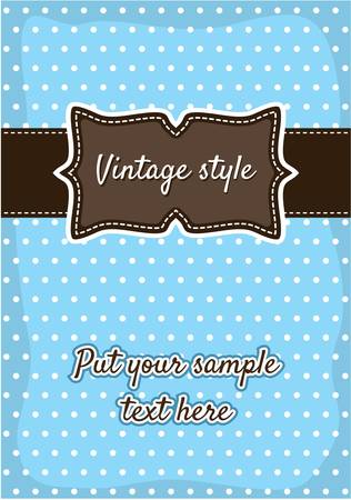 Retro greeting card template designのイラスト素材