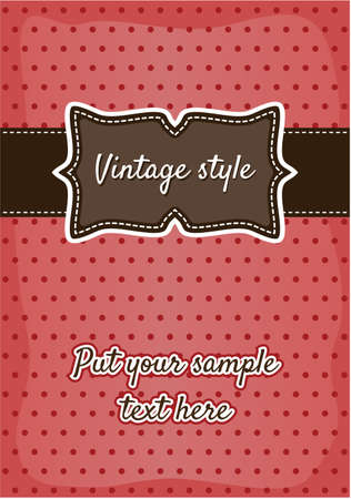 Retro greeting card template designのイラスト素材