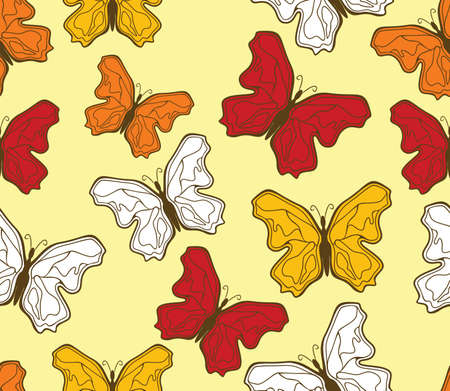 butterfly patternのイラスト素材