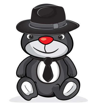 cute business bearのイラスト素材