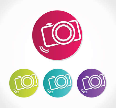 Camera Iconのイラスト素材