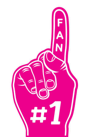 foam finger - fan fingerのイラスト素材