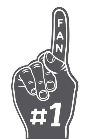 foam finger - fan fingerのイラスト素材