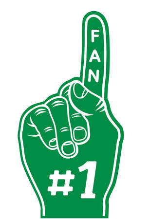 foam finger - fan fingerのイラスト素材