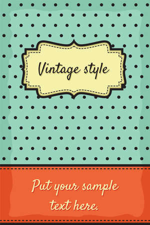 Retro greeting card template designのイラスト素材