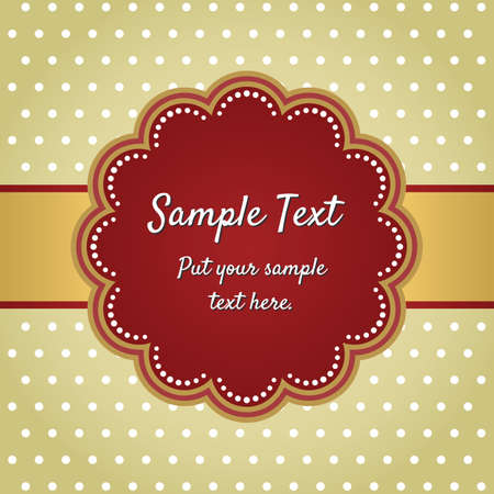 Retro greeting card template designのイラスト素材