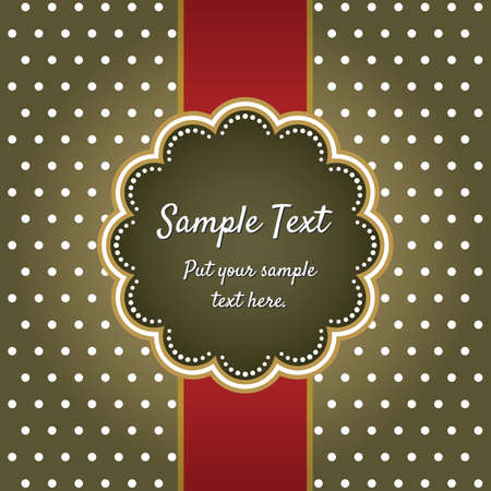 Retro greeting card template designのイラスト素材