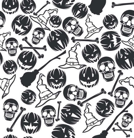 Halloween patternのイラスト素材