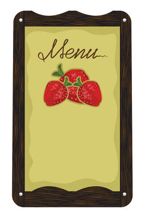 Menu board outside a restaurant or cafeのイラスト素材