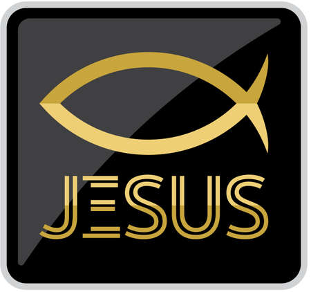 Jesus fish symbolのイラスト素材