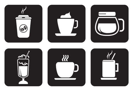 coffee icons setのイラスト素材