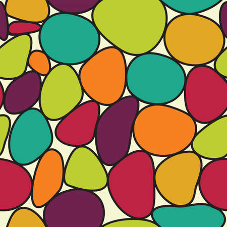 Seamless patterns with stonesのイラスト素材