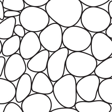 Seamless patterns with stonesのイラスト素材