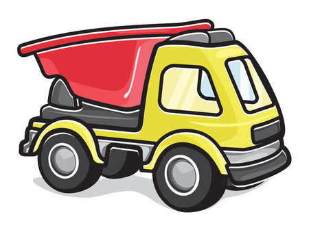 Kids toy truckのイラスト素材