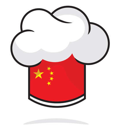 China chef hatのイラスト素材