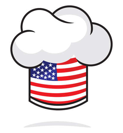 USA chef hatのイラスト素材