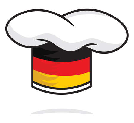 Germany chef hatのイラスト素材