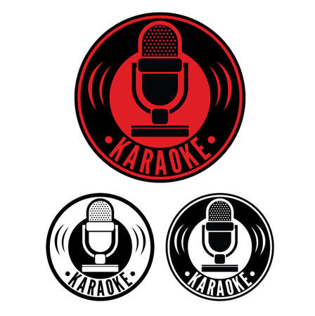 Karaoke Microphone symbolのイラスト素材
