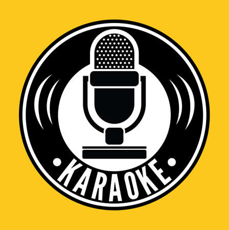 Karaoke Microphone symbolのイラスト素材