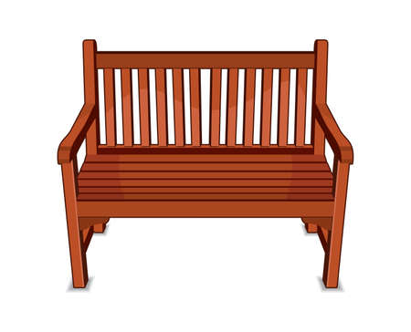Wooden Benchのイラスト素材