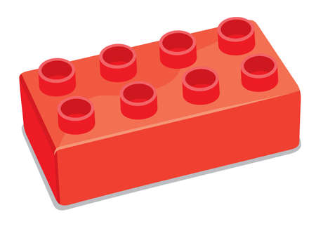 Plastic building blocksのイラスト素材