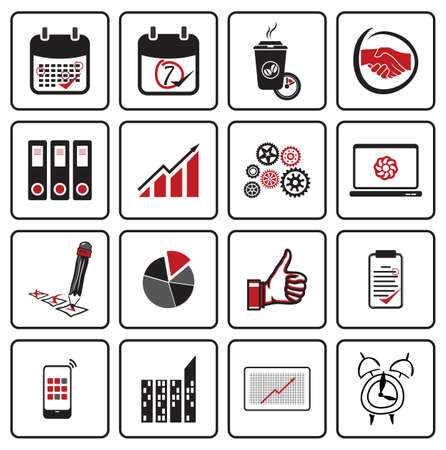 Business iconsのイラスト素材