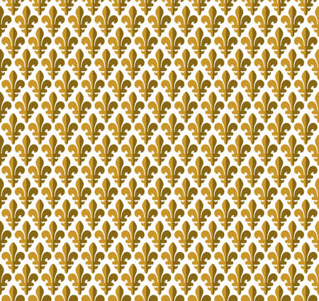 Royal pattern - lily seamless patternのイラスト素材
