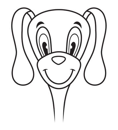 Cute funny dogのイラスト素材