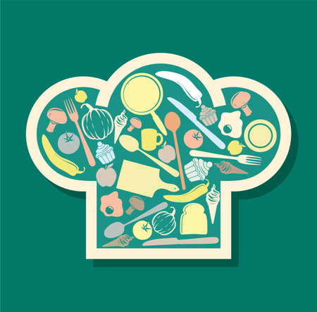 chef hat conceptのイラスト素材