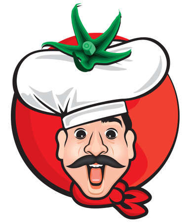 italian chefのイラスト素材