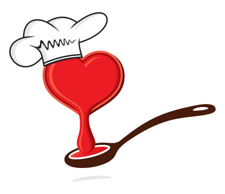 Sweet heart leakingのイラスト素材
