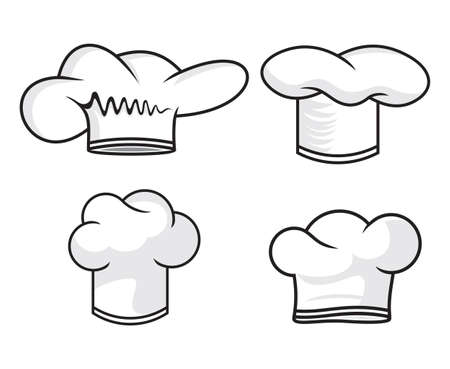 chef hat collectionのイラスト素材