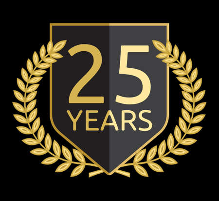 laurel wreath 25 yearsのイラスト素材