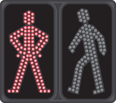 LED crosswalk signalのイラスト素材