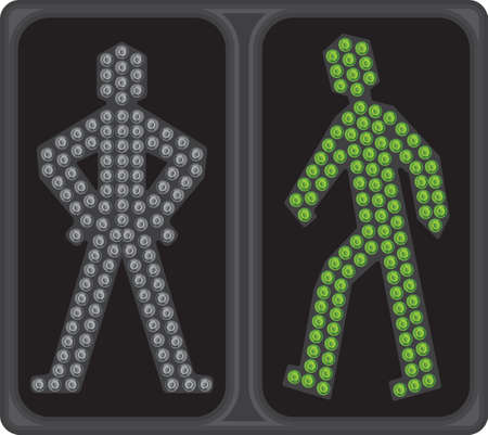 LED crosswalk signalのイラスト素材