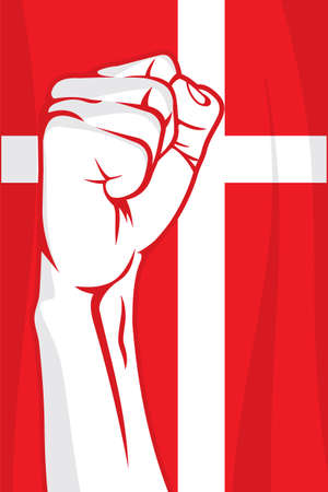 switzerland fistのイラスト素材
