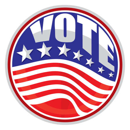 United States of America Elections pins  badge, design のイラスト素材