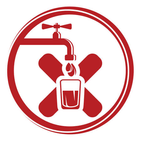 Water tap iconsのイラスト素材