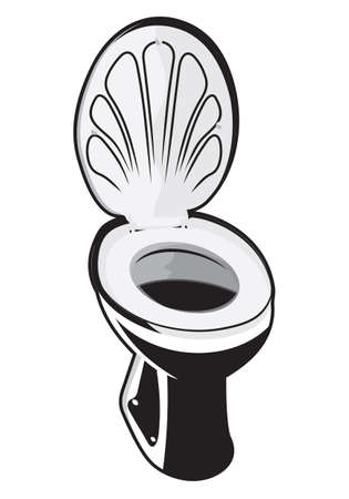 Toilet  toilet bowl のイラスト素材