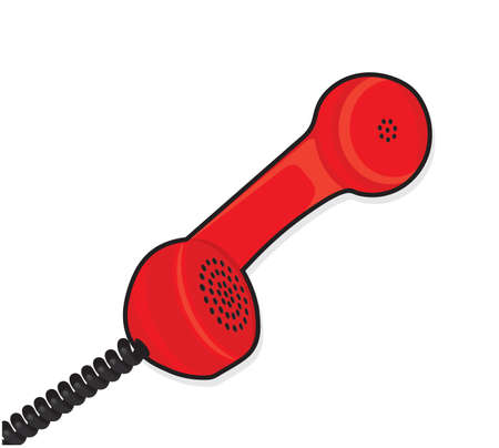 Vintage Telephone Headsetのイラスト素材