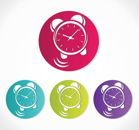  clock icon setのイラスト素材