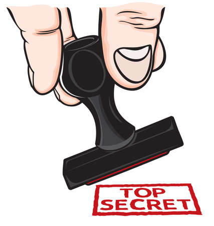 Top Secret Rubber Stampのイラスト素材