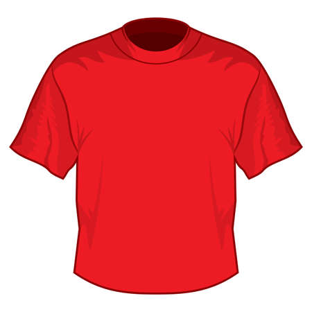 Retro basic T-shirtのイラスト素材