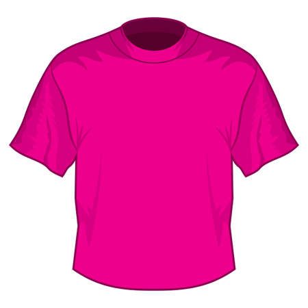 Retro basic T-shirtのイラスト素材