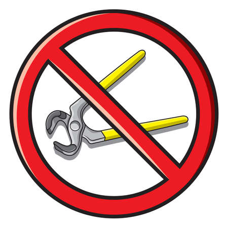 No repair signのイラスト素材
