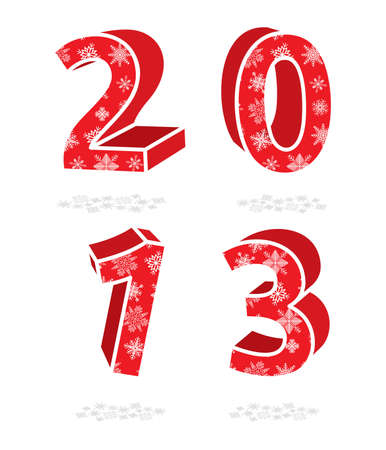 2013 year signのイラスト素材