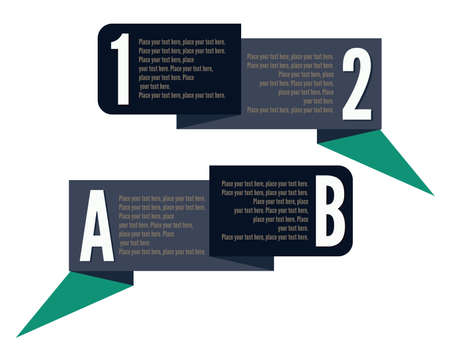 Template Banner numbers and lettersのイラスト素材