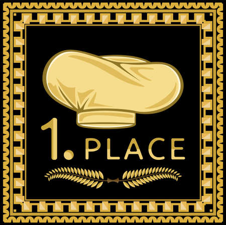 chef diploma - first placeのイラスト素材