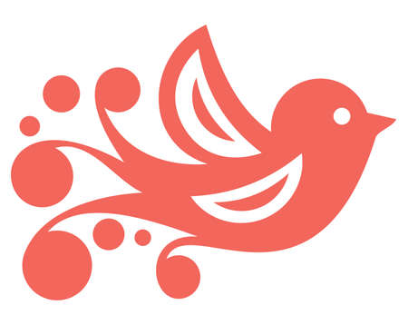 Decorative birdのイラスト素材