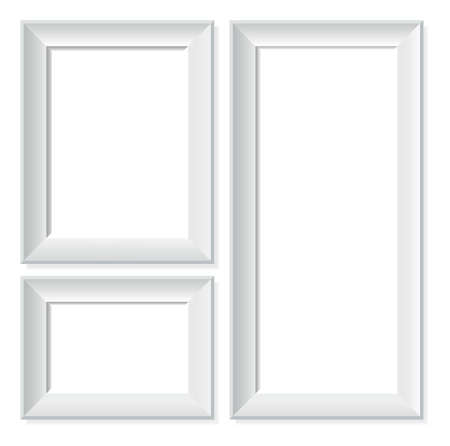 Blank golden framesのイラスト素材